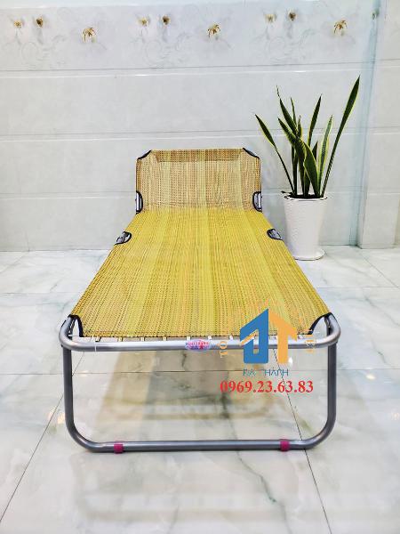 Giường xếp lưới khung sắt -GX06 (Rộng 70cm x Dài 1m8)