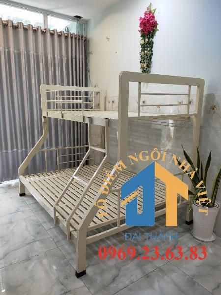 Giường sắt hai tầng hộp trên 1m2 dưới 1m6 ĐẠI THÀNH