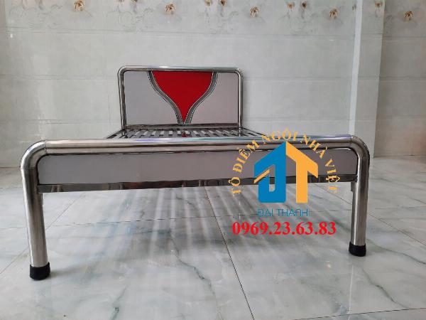 Giường inox tròn cao cấp 1m2