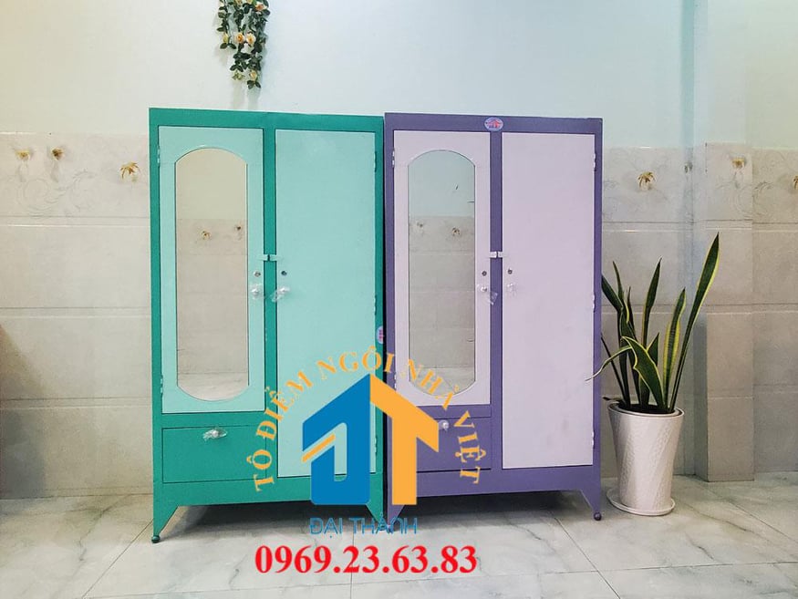 Tủ sắt quần cao 1m8 ngang 90cm - TSDT12