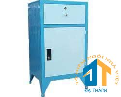 Tủ sắt nhỏ đầu giường cao 0,8m ngang 0,5m - TSDT07