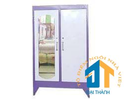 Tủ sắt quần áo cao 1m4 ngang 90cm - TSDT14 