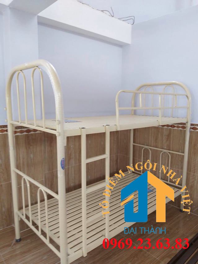 Giường sắt 2 tầng ngang 1m2 x 2m Đại Thành