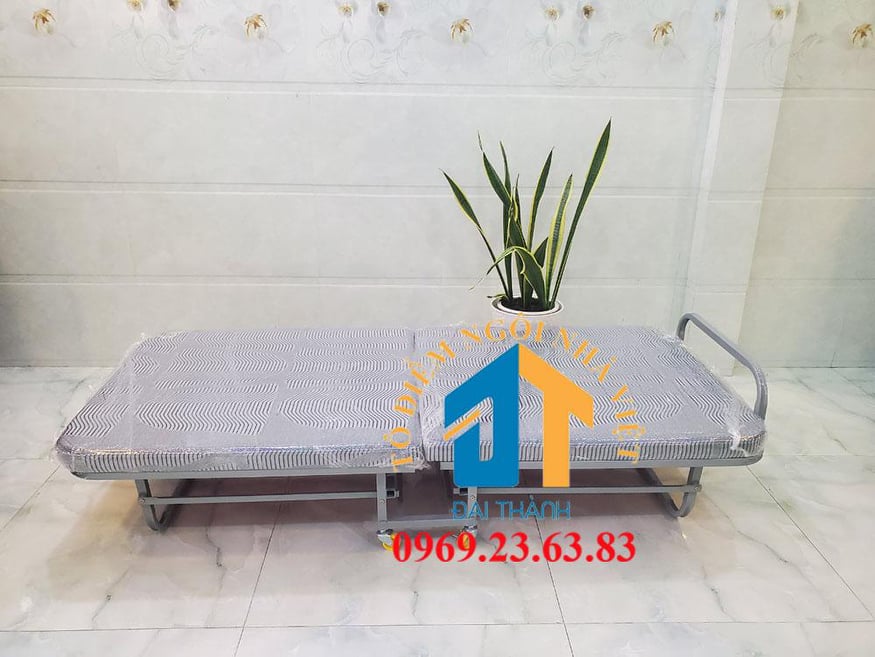 Giường gấp có nệm ĐẠI THÀNH rộng 90 X dài1M9