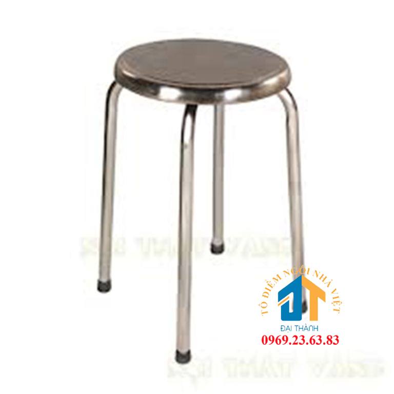 Ghế đẩu inox 304  chân cao ĐẠI THÀNH loại cao cấp